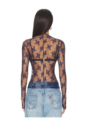 Free People Lady Lux Layering Top in Navy. Size S. Also in XS.