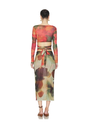 Free People x REVOLVE Valentin Reversible Set in Orange. Size S. Also in XS.