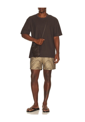 Frescobol Carioca Rio Jacquard Fibra Swim Short in Green. Size M. Also in XL/1X, XXL/2X.