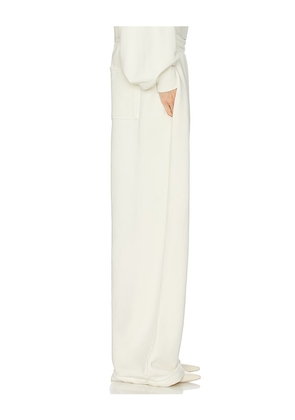 Helsa The Full Sweatpants in Fleece in White. Size S. Also in L, XL.