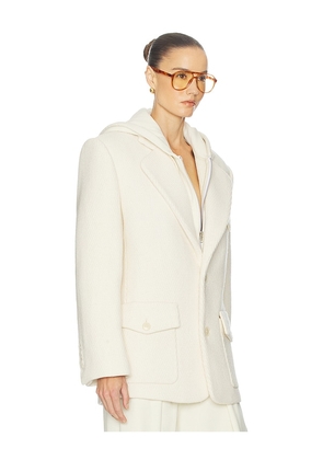 Helsa The Very Oversized Blazer in Ivory. Size M. Also in XS, S, L, XL.