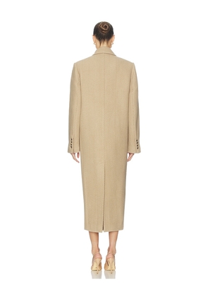 Helsa Boyfriend Coat in Tan. Size M. Also in XS, S, L.