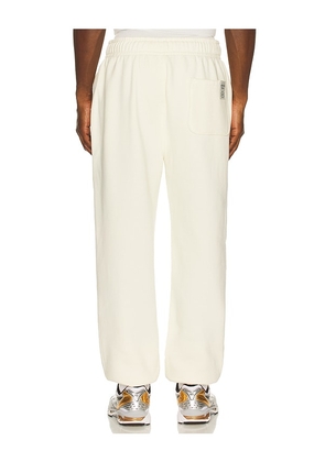 Huega House Icon Sweatpants in Cream. Size S. Also in M, XL/1X.