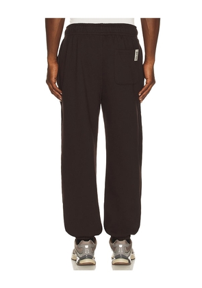 Huega House Icon Sweatpants in Brown. Size S. Also in L, XL/1X.