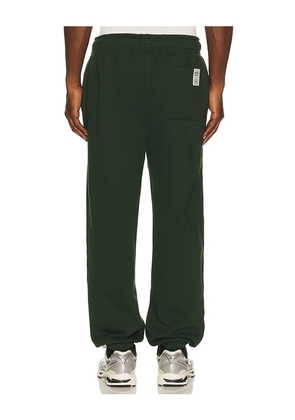 Huega House Icon Sweatpants in Green. Size S. Also in XL/1X.