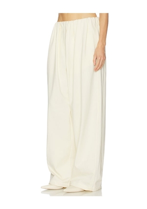 Helsa The Puff Pant in Ultra Premium Jersey in Ivory. Size M. Also in XXS, S, XL.