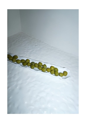 HueGah Home Graza Olive Tray in White.