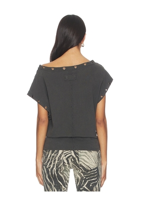 Free People Billie Tee in Charcoal. Size M. Also in L.