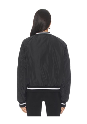 GCDS Logo Tape Nylon Bomber in Black. Size 38/S. Also in 36/XS, 40/M, 42/L, 44/XL.