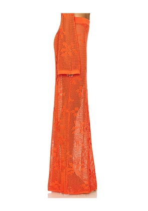 SNDYS Terra Maxi Skirt in Orange. Size M. Also in S, XL, XS, XXS.