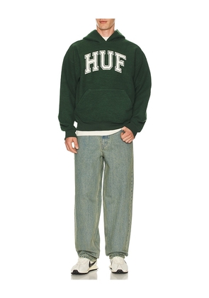 HUF Cracked Arch Inside Out Hoodie in Green. Size M. Also in S, L.