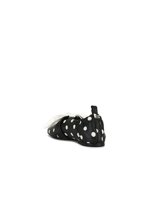 Ganni Sue Ballerina Flat in Black. Size 37. Also in 36, 38, 39, 41.
