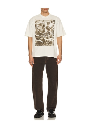Fox Racing Circa 74 Oversized Tee in White. Size M. Also in S, L, XL/1X.