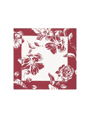 Favorite Daughter The Vintage Floral Silk Square in Red.