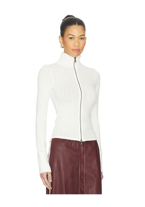 Free People Brunch Girl Zip Up in Ivory. Size M. Also in S, L, XL.
