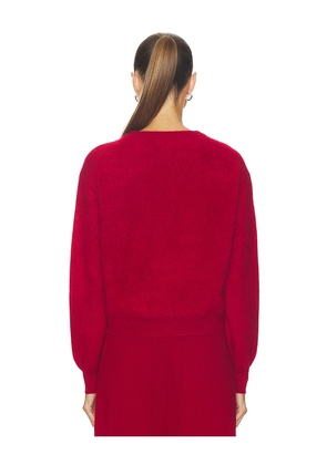 Guest In Residence Grizzly Crew Sweater in Red. Size M. Also in L, XL.