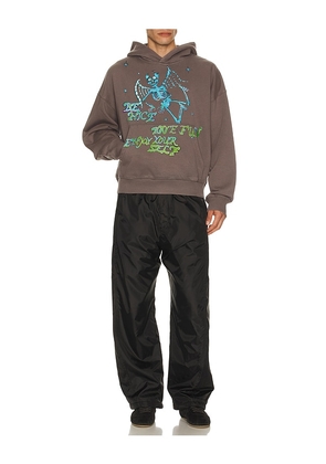 Jungles Enjoy Yourself Hoodie in Grey. Size M. Also in S, L, XL/1X.