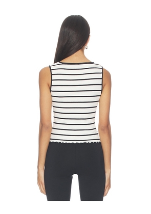 Free People Tilly Striped Vest in White. Size M. Also in XS, XL, S, L.
