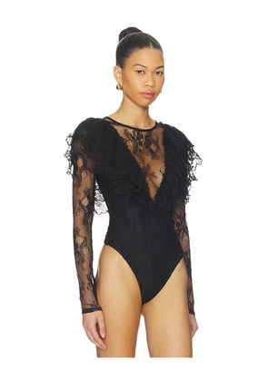 Free People x REVOLVE Sunday Candy Bodysuit in Black. Size S. Also in XS.