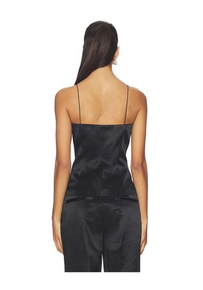 Helmut Lang Minimal Slip Top in Black. Size 00. Also in 2, 4, 6.