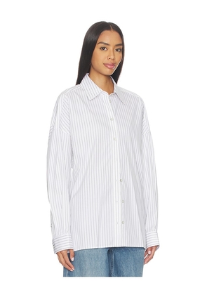 Helmut Lang Placket Cinch Shirt in White. Size S. Also in L.