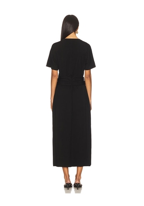SIMKHAI Kassie T-shirt Dress With Tie in Black. Size M. Also in S.
