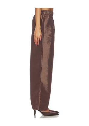 SIMKHAI Arden Pull On Pant in Chocolate. Size M. Also in S, XS.