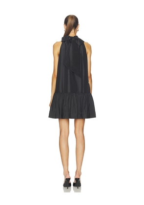 SIMKHAI Hope Bow Tie Mini Dress in Black. Size S. Also in XS.