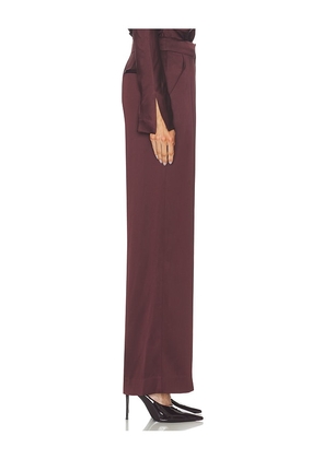 SIMKHAI Kyra Wide Leg Pant in Brown. Size 2. Also in 0, 4.
