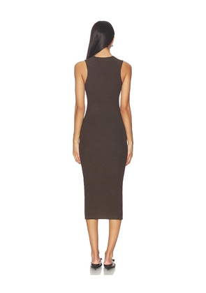 Fear of God ESSENTIALS Rib Tank Dress in Brown. Size M. Also in XS, S, L.