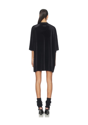 Fear of God ESSENTIALS 90's Shirt Dress in Black. Size S. Also in XS, M.