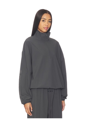 Fear of God ESSENTIALS Half Zip Pullover Sweatshirt in Grey. Size M. Also in XS, S, L.