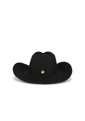 Gigi Pip Charlie Cowboy Hat in Black. Size 57. Also in 55, 59, 61.