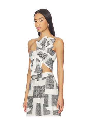 JBQ Oyster Top in Black,White. Size M. Also in XS, S.
