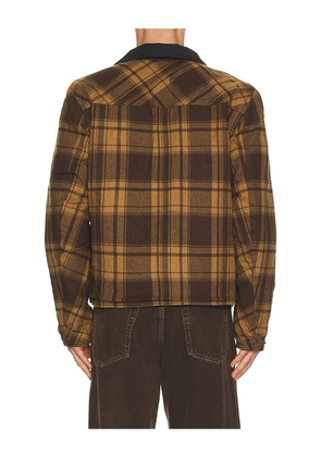 Iron & Resin Verslab Reversible Jacket in Brown. Size M. Also in L, S.