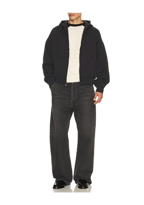 Fear of God ESSENTIALS Classic Full Zip Hoodie in Black. Size M. Also in S, L.
