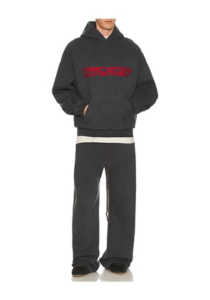 Fear of God ESSENTIALS 90'S Hoodie in Charcoal. Size M. Also in L.