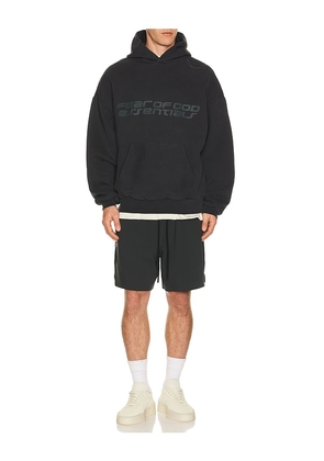 Fear of God ESSENTIALS 90'S Hoodie in Black. Size M. Also in XS, L, XL/1X, XXL/2X.
