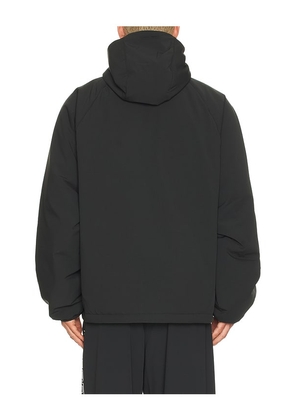 Fear of God ESSENTIALS Half Zip Anorak in Black. Size M. Also in S, L, XL/1X.
