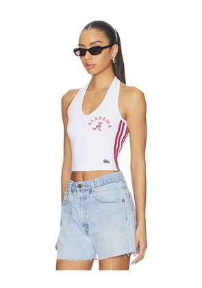 Hype and Vice University Of Alabama The Cheer Halter Top in White. Size M. Also in XS, S, L, XL.