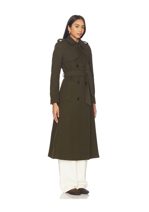 Ivy Oak Charlotte Ann Coat in Olive. Size 34. Also in 32, 36.