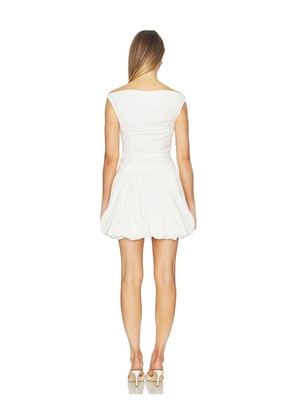SIMKHAI Salina Cotton Bubble Mini Dress in White. Size 10. Also in 0, 2, 4, 6, 8.
