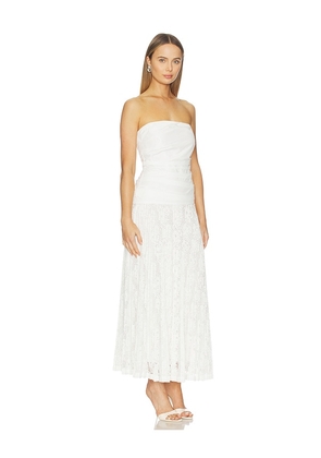 SIMKHAI Annalise Cotton Lace Dress in Ivory. Size 10. Also in 2.