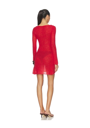 Geel Panorama Dress in Red. Size L. Also in S, XS, M, XL.