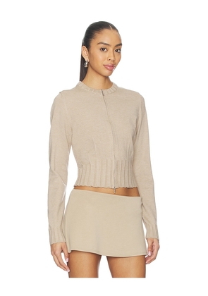 Geel Dennis Cardigan in Taupe. Size L. Also in S, XS, M, XL.