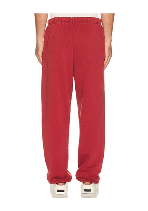Fear of God ESSENTIALS Classic Sweatpant in Red. Size M. Also in L.