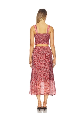 HEARTLOOM Emma Set in Rust. Size L. Also in M, S, XL, XS.