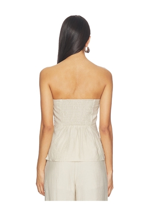 HEARTLOOM Anne Top in Beige. Size L. Also in XS, S, M, XL.