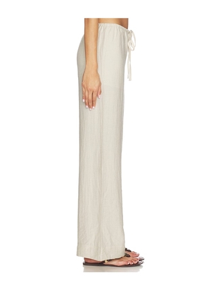 HEARTLOOM Catalina Pant in Beige. Size L. Also in XS, S, M, XL.