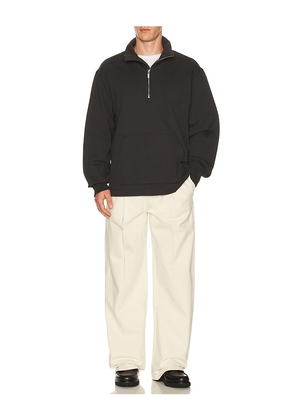 Helmut Lang Quarter Zip in Black. Size L. Also in S, XXL/2X.